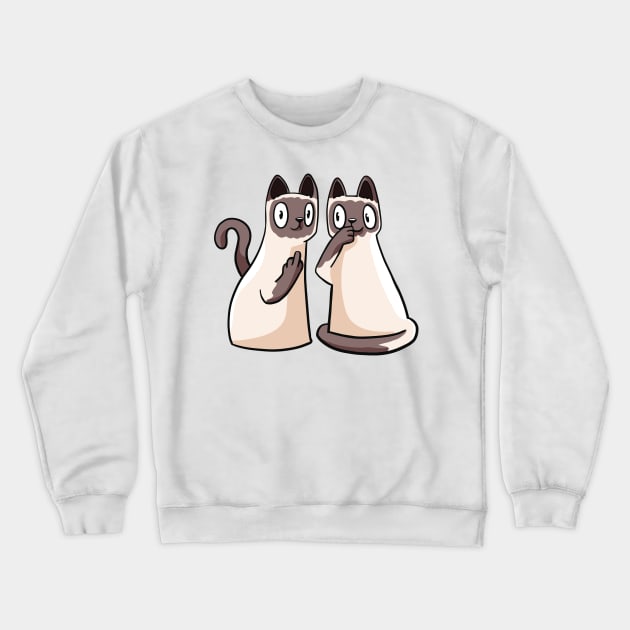 Siamese Cat Crewneck Sweatshirt by TheRealestDesigns